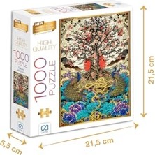Frefly Store Sakura 1000 Parça 2,2mm Kalınlık 48X68CM Profesyonel Hobi Puzzle Yapboz Serisi