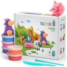 Frefly Store Hey Clay Hayvanlar Seti, 15 Kutu Kil ile Eğlenceli Sanat Aktiviteleri
