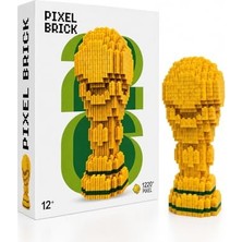 Frefly Store Dünya Kupası Tasarımlı Büyük Parçalı Blok Oyuncak Seti Big Pixel Brick Set