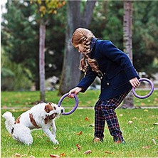 Frefly Store Interaktif Köpek Oyuncağı 2 Halka Set Eğlenceli Oyun