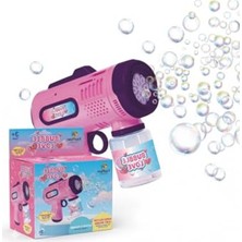 Frefly Store Otomatik Baloncuk Makinesi, Işıklı Pilli Tabanca ile Eğlenceli Oyun