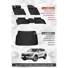 Frefly Store Kia Sportage 2022+ Uyumlu Sahler 4.5d Premium Paspas ve Liner 3D Bagaj Havuzu (Cool-Elegance Paket)