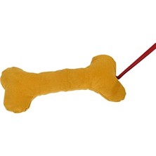 Frefly Store Ipli Çekiştirmeli Kumaş Köpek Kemik Oyuncak - 25 cm