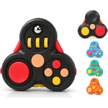 Frefly Store 8'i 1 Arada Duyusal Fidget Stres Çarkı, 8 Farklı Fonksiyon, Ergonomik Tasarım, Taşınabilir, 7.3 x 6.7 x 2 cm