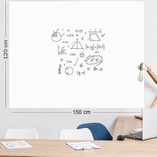 Frefly Store Kağıt Tahta 120X150 cm Beyaz,1 Alana 1 Hediye, Akıllı Kağıt, Yazı Tahtası