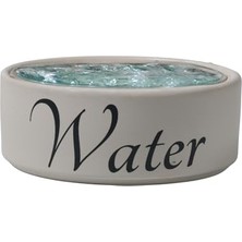 Frefly Store Şık ve Dayanıklı Beyaz Seramik  Veya Su Kapları - Evcil Hayvanlarınız Için En Iyi Seçim! (Water)