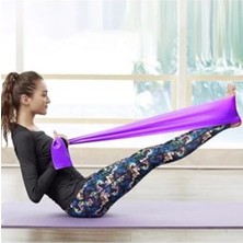 Frefly Store Pilates Bandı, 120X15 Cm, Mor Renk, Egzersiz Için