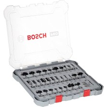 Frefly Store Bosch 30 Parçalı Freze Seti Karışık (Ahşap Için, 8 mm Şaftlı Üst Freze Aksesuarı)