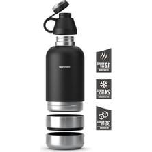 Frefly Store 4 Multi-Cup Çelik Termos 1,9 Lt. Black ST-212