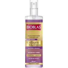 Frefly Store Bioblas Kolajen & Keratin Sıvı Saç Kremi – Durulanmayan, Onarıcı & Dolgunlaştırıcı Etki, Bitkisel Kompleks B19, 200 ml