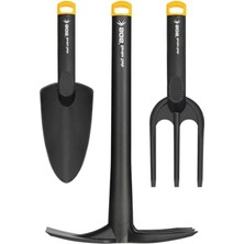 Frefly Store 3 Parça Plastik Bahçe Seti, Kazma Kürek Tırmık, 90 cm Uzunluk