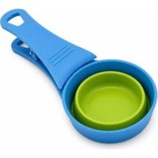 Frefly Store Silikon Kepçe 118 ml Ölçekli Poşet Kapatıcı Kedi ve Köpek Için