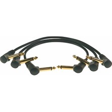 Frefly Store 30CM Uzunluğunda 3'lü Altın Uçlu Pedal Patch Kablosu