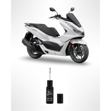 Frefly Store Honda Pcx Sedefli Beyaz Rötuş Boyası Seti – 25+25 ml Çift Şişe | Astar + Sedefli Beyaz Boya | Çizik Giderici ve Rötuş Tamir Kiti