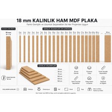 YaDe Ahşap 47 CMX150 cm Ham Mdf Çıta | Boyanabilir Düz Duvar ve Dekorasyon Çıtası