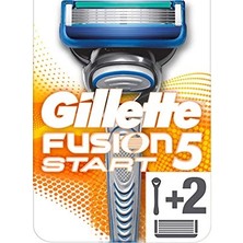 Frefly Store Gillette Fusion5 Start Erkek Tıraş Makinesi + Yedek Tıraş Bıçağı 2'li