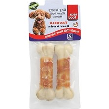 Frefly Store Tavuklu Pres Kemik, 12,5 Cm, 2’li 100 Gram Ödül Maması