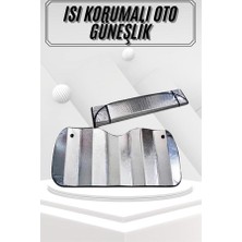 Zero Land Gelalsat Güneşlik Koruyucu Perde Metalize Oto Araç Araba Güneşliği Ön Cam Güneşliği