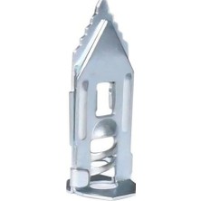 Frefly Store Çelik Turbolet Alçıpan ve Asma Tavan Dübeli, Gazbeton Gözenekli Beton Sabitleme Dübeli, Metal Duvar Dübel, Yüksek Taşıma Kapasiteli Mekanik Bağlantı Elemanı (12 Adet) (40 Mm)