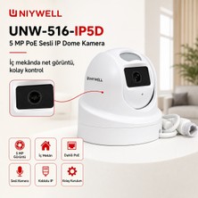 Uniywell Unıywell  UNW-516-IP5D  5 Mp Poe Sesli Ip  Dome Kamera