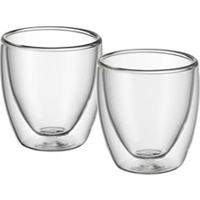 Frefly Store Çift Cidarlı Espresso Bardağı Seti - 2 Parça, Isı Yalıtımlı