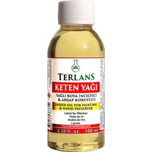 1001 Keten Yağı Resim Yağı Ahşap Koruyucu 100 ml Linseed Oil