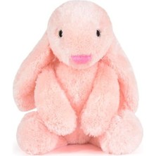 Frefly Store Yumuşak Peluş Tavşan, 40 cm Uzun, Pembe Renkli Uyku Arkadaşı