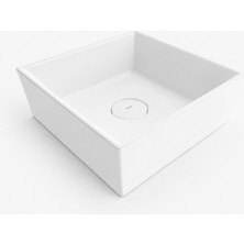 Bocchı VESSEL KARE LAVABO 38X38 CM - PARLAK BEYAZ