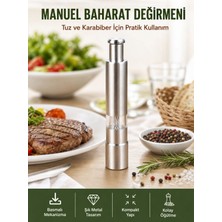 Hace Bazaar Sağlıklı ve Dayanıklı Gıda Sınıfı Paslanmaz Çelik Öğütücü Yeni Nesil