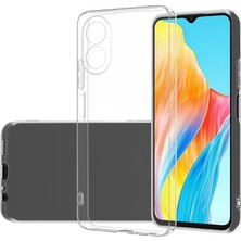 Alan Tech Oppo A38 Kılıf Kamera Korumalı Şeffaf Kalın Üstün Koruma Silikon Alt