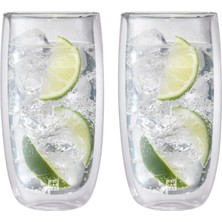 1001 Sorrento Çift Camlı 2'li Soğuk Içecek Bardağı Seti, 474 Ml, Cam, Şeffaf Cam