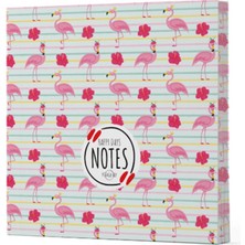 Lisinya Flamingo 2 - Çizgisiz Yan Boyamalı Defter