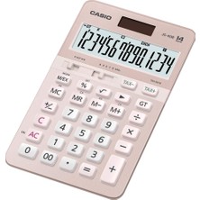1001 JS-40B-PK Pembe Profesyonel 14 Hane Masa Üstü Hesap Makinesi