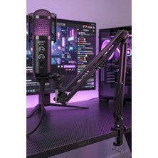 Kazan Hobi Midex Regard Rgb Set USB Ekholu Oyuncu ve Yayıncı Mikrofonu (Kayıt Gaming Tiktok Twitch Canlı Yayın Discord Youtube)