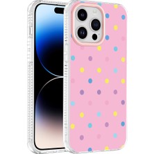 Nexaura iPhone 14 Pro Max Kılıf Renkli Desenli Yanlardan Airbag Koruma Kamera Yükseltili Silikon Nxar