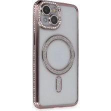 Renas Store Iphone 13 Kılıf Joke Simli Magneticsafe Kılıf - Pembe