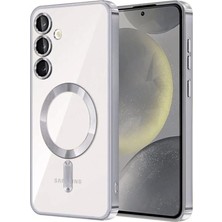 Renas Store Samsung Galaxy S24 Kılıf Kross Magneticsafe Kapak - Gümüş