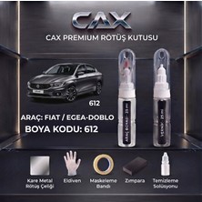 CAXCOLORS Cax Premium Fiat Egea / Doblo Uyumlu Rötüş Boyası Seti - Gri Metalik (Kod: 612)