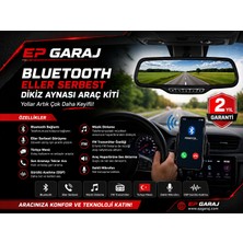 EP Garaj Otomotiv Bluetooth Eller Serbest Dikiz Aynası Araç Kiti