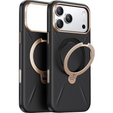 Torras Apple iPhone 18 Pro / 17 Pro O Stand Spin Vegskin Serisi Magsafe Kılıf