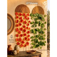 MACROMEKİDS Macromekids 2'li Bohem Duvar Süsü , Sarmaşık Duvar Dekoru, Balkon ve Salon Dekorasyonu, HEDIYELIK(35X75CM)