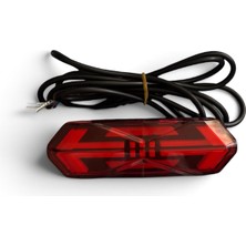 Home Motosiklet LED Stop Lambası Kırmızı Arka Fren Stop Lambası Universal