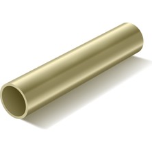 Metal Deposu Pirinç Sarı Boru Profil 6mm Çap 1mm Et Kalınlığı 30CM Boy