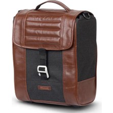 Shad Cafe Racer Kahverengi Retro Yan Çanta Saddle Bag X0SR38