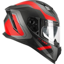 Cgm 311R Blast Race Kapalı Kask Antrasit-Kırmızı S
