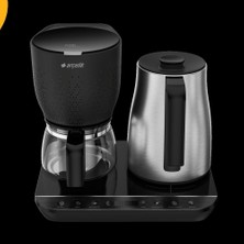 Arçelik Cfm 9147 I Inox Çay Makinesi 0,8 L Cam Demlik ve 1,8 L Paslanmaz Çelik Su Isıtıcı Yd