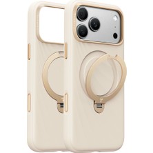 Torras Apple iPhone 18 Pro / 17 Pro Uyumlu Ostand Q3 Silicone Wind Standlı Magsafe Kapak