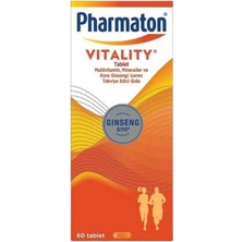 Pharmaton Vitality Multivitamin, Mineraller ve Kore Ginsengi Içeren Takviye Edici Gıda 60 Tablet