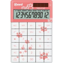 Gndz Home Need Nd-Cat Pembe Kedi Pati Desenli Hesap Makinesi
