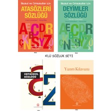 Türk Dil Kurumu Yayınları Ortaokul Sözlüğü - Yazım Kılavuzu - Atasözleri Sözlüğü - Deyimler Sözlüğü